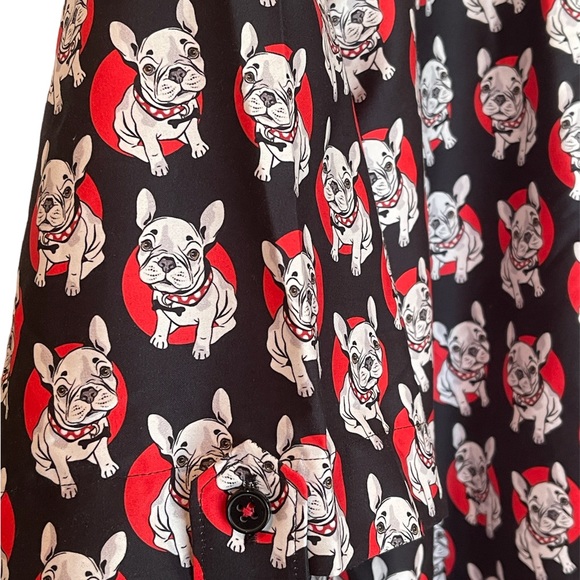 Maceoo Galileo Puppy Short Sleeve Button Down Shirt Red/Black Mens Size XL - Picture 4 of 10